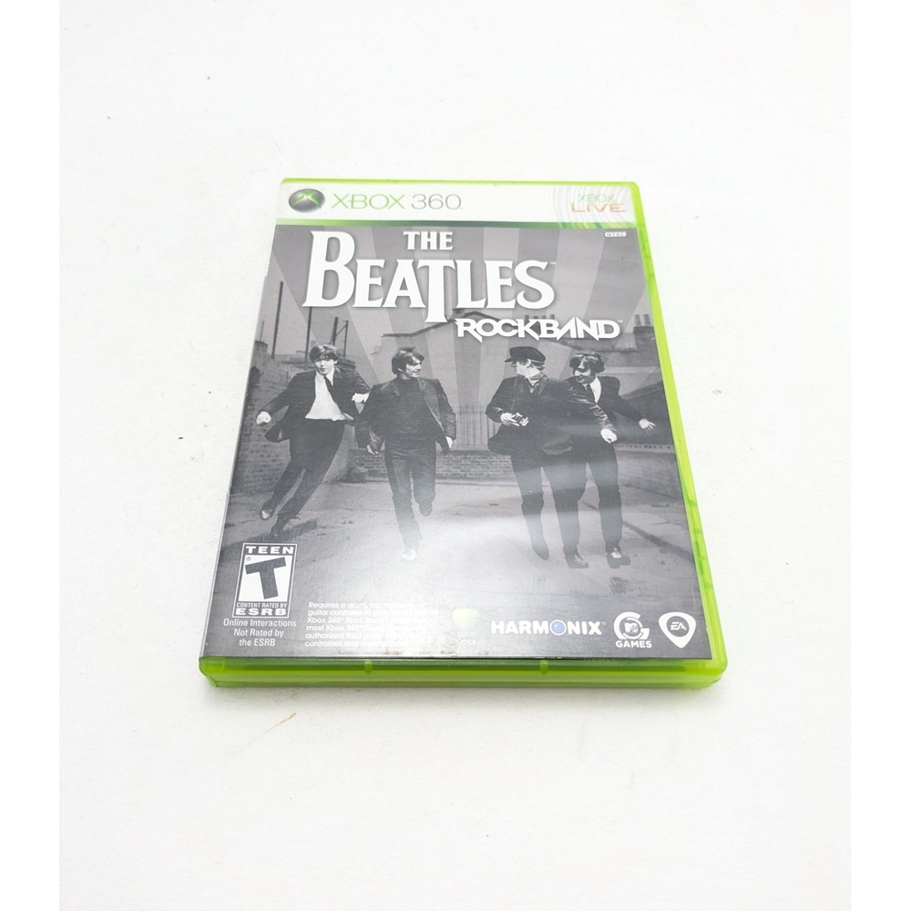Rock Band The Beatles Harmonix Xbox 360 Video Game With Manual Original Case